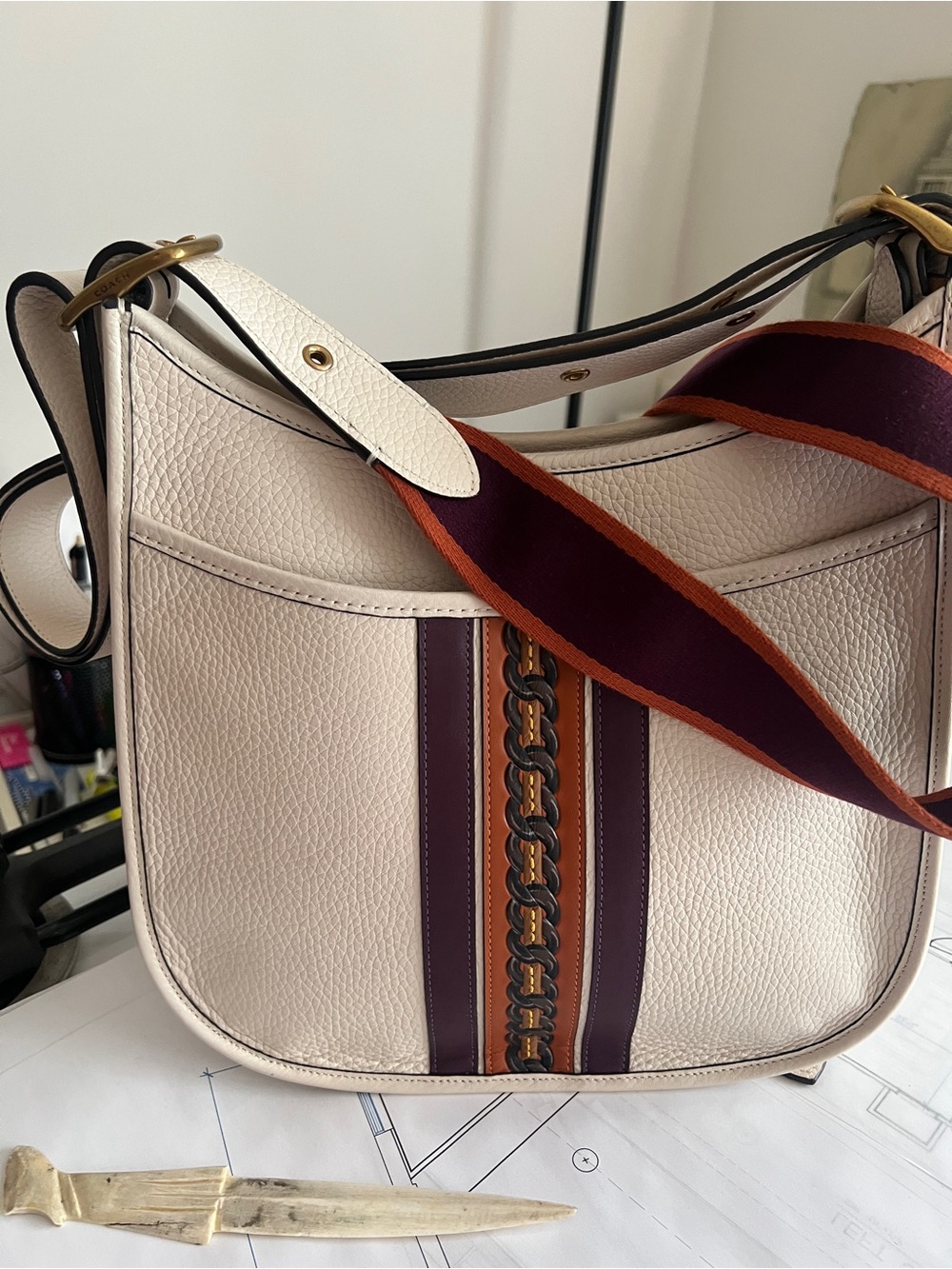 Coach Varsity Strap (only) for use with Emery styles or select Bags with Buckles - Picture 2 of 10